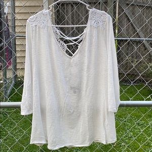Jessica Simpson Lace Back Top